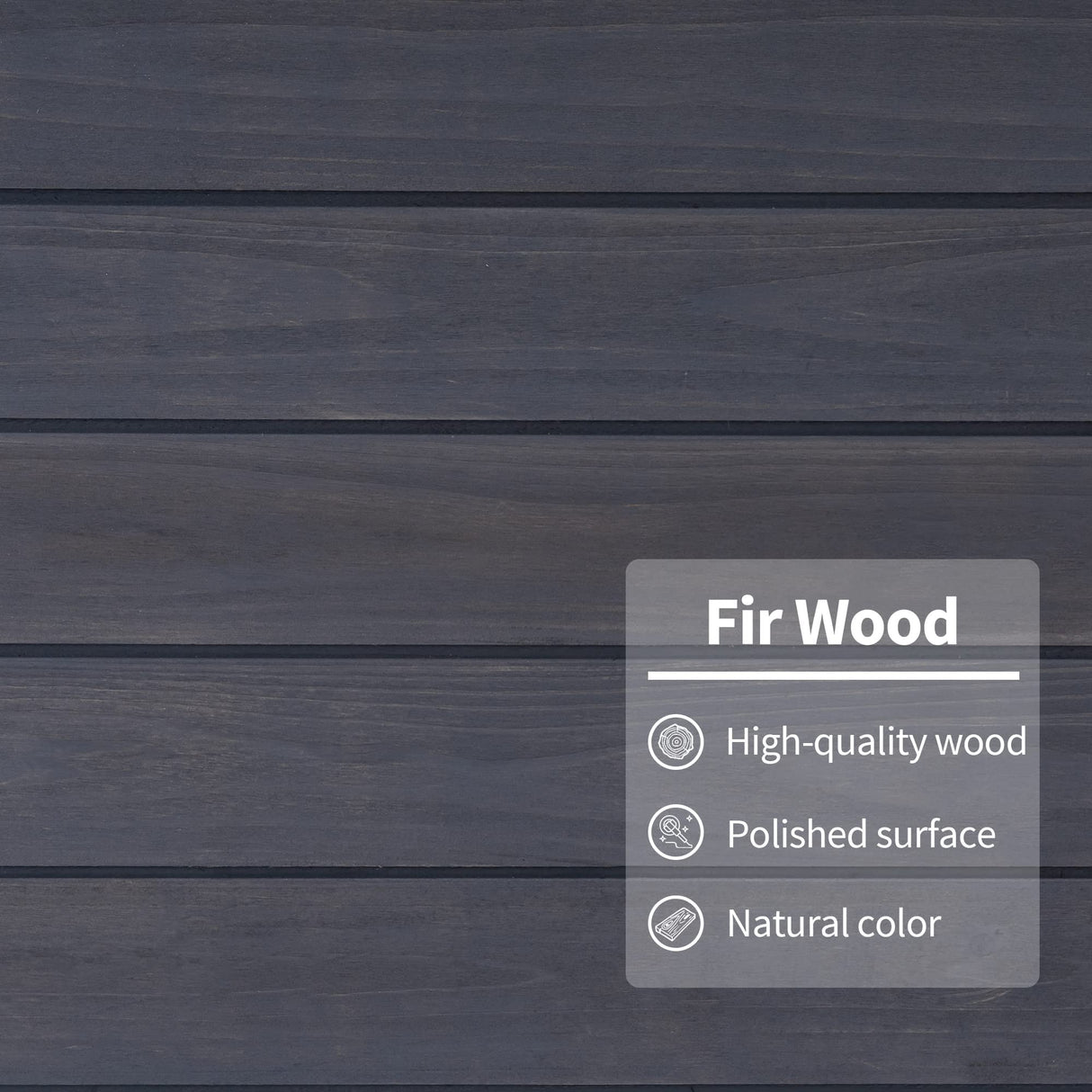 MCombo Storage Shed Backyard Utility Tools Organizer Outdoor Wooden Garden Racks Shelves with Lockers 2 Doors Home Furniture 6056-1400(Grey) MCombo