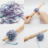 Tgoon Weaving Ball Winder , Premium Beech Light Weight Center Pull Ball Yarn Winder for Yarn , Wood Yarn Holder Yarn Ball Winder Knitting Crochet Accessories Tgoon