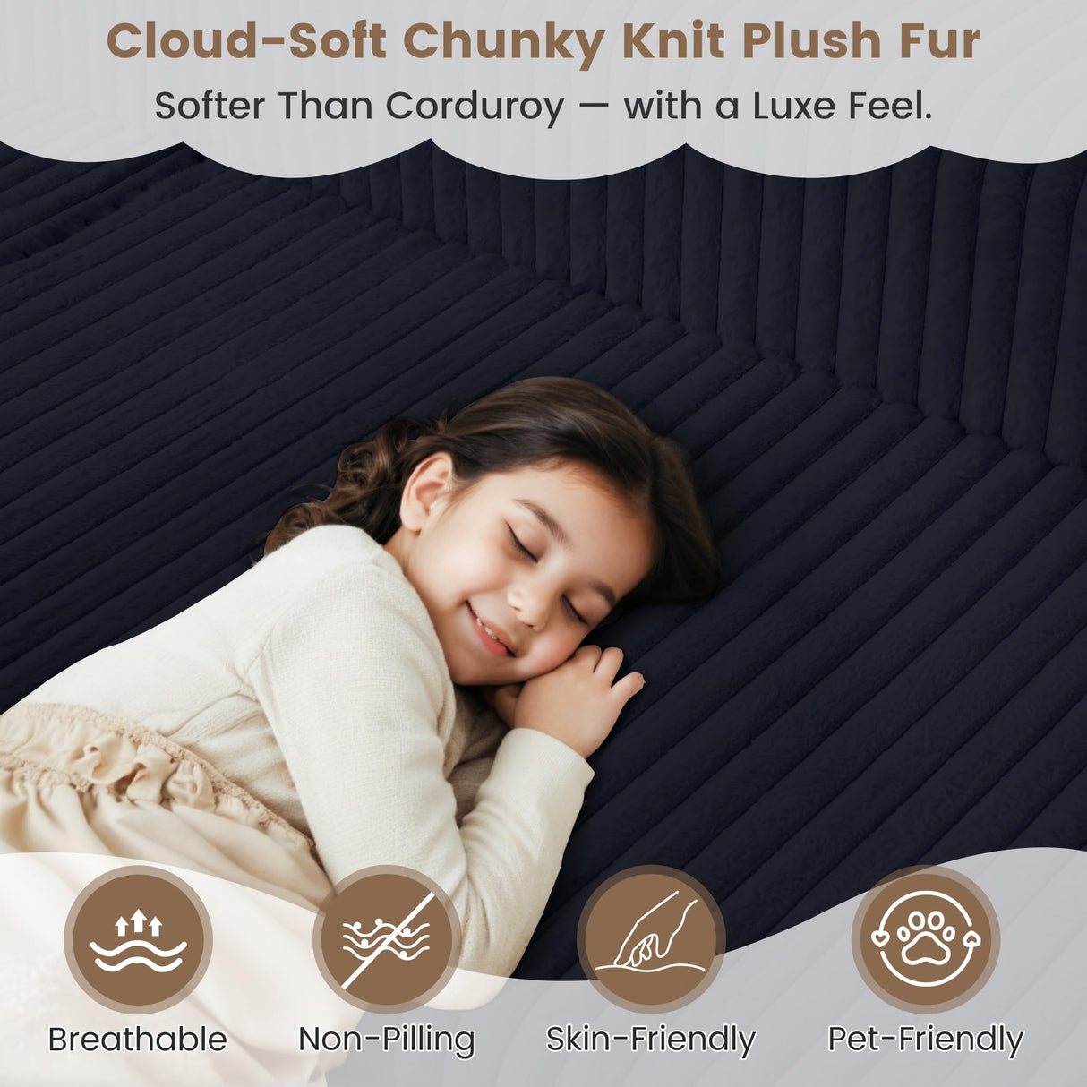 Boneless Couch, Upholstered Cloud Sectional Couch with L Shape Chaise, Fluffy Comfy Cloud Sofa with Deep Seat & Throw Pillows, Boneless Couches for Living Room, No Assembly Required, Black EROMMY