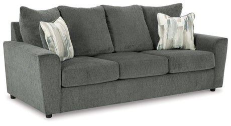Signature Design by Ashley Stairatt Casual Sofa with Flared Arms, Gray Signature Design by Ashley