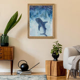 UPABLUNSO Whale Shark Abstract Diamond Art Painting Art Kits Diamond Art Painting Gem Art Kits 5D Diamond Art Painting Kits DIY Gem Art for Home Wall Decor 12"x16" UPABLUNSO