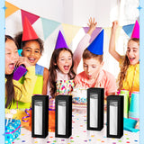 Perkoop 60 Pcs Gift Boxes for Sublimation Tumbler Transparent Tumblers Gift Boxes Exhibition Box with Window for 12oz 20oz 30oz Heat Press Sublimation Blanks Skinny Tumbler Gift Wrapping (Black) PerKoop