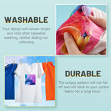 HTVRONT Sublimation Vinyl for Cotton Shirts - 10 Pack 12"x12" Matte Clear HTV Vinyl for Sublimation - Wash Durable Clear Dye Sub HTV HTVRONT