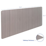 VIVO Universal 71 x 36 inch Table Top for Standard and Sit to Stand Height Adjustable Home and Office Desk Frames, Dark Gray Extra-Wide Desktop, DESK-TOP72-36G VIVO