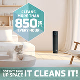 GermGuardian Air Purifier for Home, Large Rooms, H13 HEPA Filter, Removes Dust, Allergens, Smoke, Pollen, Odors, Mold, UV-C Light Helps Reduce Germs, 28 Inch, Black, AC5350B GermGuardian