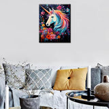 Tucocoo Rainbow Unicorn Paint by Number for Adults Beginner, DIY Oil Painting Kits on Canvas with Brushes and Acrylic Pigment, Flowers Cute Animal Picture for Home Decor 16x20 inches (Frameless) Tucocoo