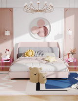 solaround Clear Acrylic End Table 2-Tier Bedside nightstand for Living Room Bedroom Home Decor (Pink) solaround