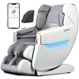 iBooMas R8606 Massage Chair Full Body with APP Control,SL Track Zero Gravity Massage Chairs with Leg Auto Extension,12 Modes,Heating,Shiatsu,Sleep Mode,Foot Roller,AI Voice,Pet-Scratch Resistant Shell iBooMas