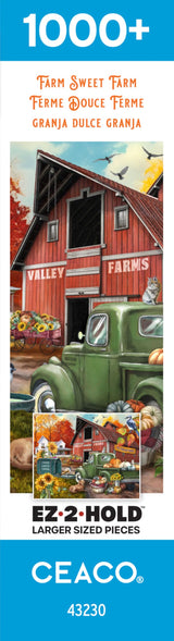 Ceaco - Farm Sweet Farm - 1000 Oversized Piece Jigsaw Puzzle Ceaco