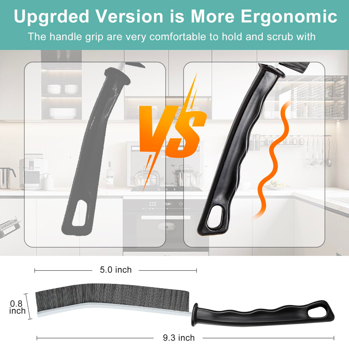 Crevice Cleaning Brush，Hard-Bristled Crevice Cleaning Brush，2024 New Multifunctional Gap Cleaning Brush Tool，Dead Corners Brushes for Bathroom Kitchen Tiles Window Door Slots，3pcs BANSTLE