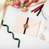 YANGTE 4 Colors Velvet Ribbon Set, 3/8" x 40Yard Premium Christmas Velvet Ribbon for Gift Wrapping, Christmas Tree Ornaments Handmade Crafts Bow Making（Red,Green,White,Brown） YANGTE
