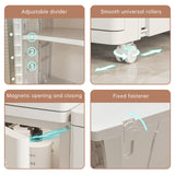 CXCJAI Slim Multi-Functional Storage Cabinet with Adjustable Shelves CXCJAI