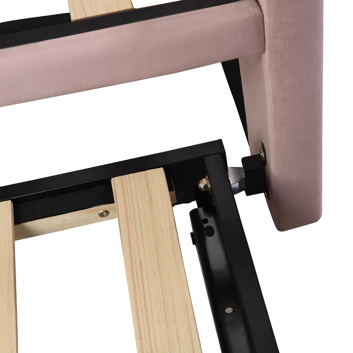 KTATK Twin Size Velvet Upholstered Daybed with Pop Up Trundle,Extendable Wooden Bed Frame,W/Backrest and Armrests,Twin-Size to King-Size,for Living Room Apartment,Pink KTATK