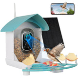 Bird Feeder with Camera,AI Identify Birds Species,Solar Powered,Auto Record Videos in Backyard,Instant Notifications,Ideal Gift for Family and Bird Lovers ANMESC