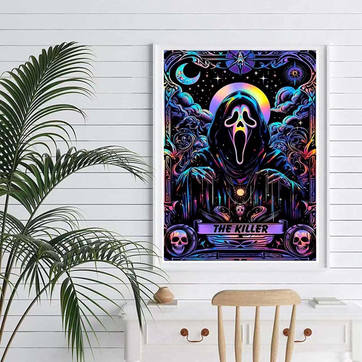 LILEIDECO Diamond Painting Kits for Adults DIY 5D Diamond Art Paint with Round Diamonds Full Drill Gem Art Skeleton Ghost Painting Kit for Home Wall Decor Gifts 12x16inch LILEIDECO