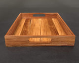Serving Tray, Teak, Custom Serving Tray, Tray with Handles, Engraved, Tray, Breakfast in Bed, Breakfast Tray, Wood Tray, Coffee Table Tray, The Sinclair Company