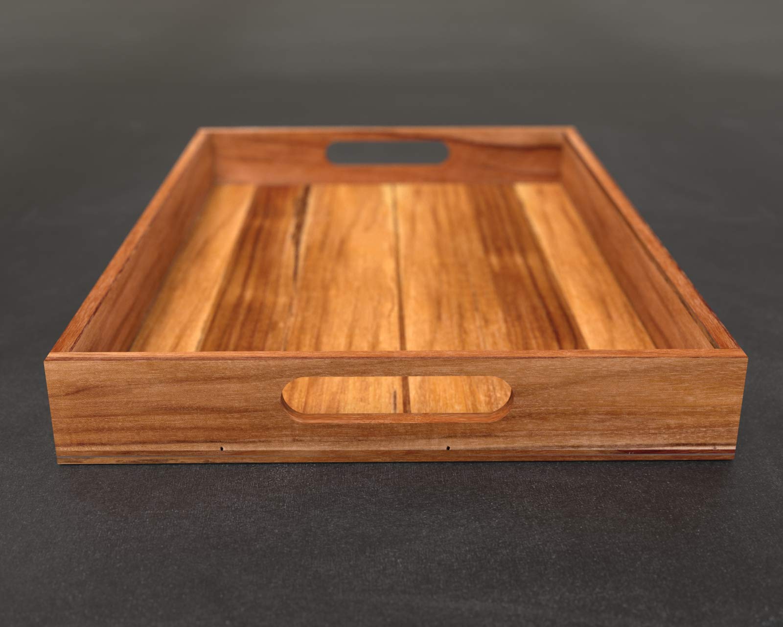 Serving Tray, Teak, Custom Serving Tray, Tray with Handles, Engraved, Tray, Breakfast in Bed, Breakfast Tray, Wood Tray, Coffee Table Tray, - WoodArtSupply