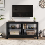 Panana Black TV Stand for 50 inch TV, Storage Shelves, Entertainment Center, Media Console, Living Room, Bedroom Panana