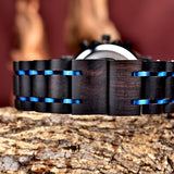 2win Engraved Wood Watches Personalized Gifts for Men Husband Boyfriend My Man Fiancé Groomsman Wedding Birthday Christmas Anniversary Wacth (Custom Box Photo) 2win