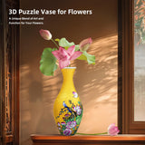 3D Puzzles Vase for Adults, 160 Pieces Puzzle Flower Vase for Home and Office Decor, DIY 4D Jigsaw Vase Arts and Crafts for Kids, Unique Housewarming Gifts for Moms YIZHOR