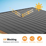 Modern Shade Supreme Cedar Wood Gazebo 12' x 16' with Hardtop Slope Roof, Wooden Grill Gazebo with Durable and Rot-Resistant, Supports Snow Loads and High Wind Speeds, Ideal for Backyard, Deck, Garden Modern Shade Outdoor Living Spaces