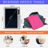 LCD Writing Tablet 10 inch Electronic Handwriting Pad Doodle Board with Leather Protective Case Christmas Birthday Gifts for Kids Adults at Home School Office(Pink) JSJGETYI