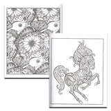 Animal Coloring Book Set - Pack of 3 Premium Adult Coloring Books Featuring Turtles, Pets, Wolves and More | Animals Collection for Adults Bendon