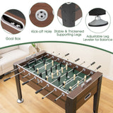 Giantex 54” Foosball Table, Foosball Table Adult Size with 2 Balls, Wood Football Table, Arcade Soccer Table Game for Kids, Game Room, Home, Office, Party Giantex