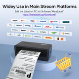 iDPRT Shipping Label Printer 4x6 Bluetooth Thermal Label Printer for Small Business and Shipping Package, Support Android, iPhone, Windows, macOS, Widely Used for Amazon, Shopify, Ebay (Renewed) iDPRT