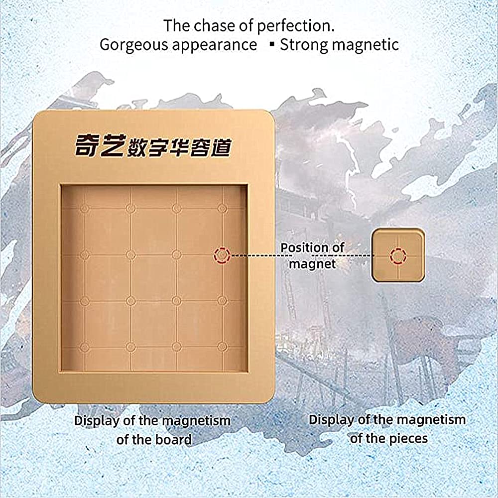 LiangCuber QY Toys 5x5 Klotski Puzzle Magnetic Sliding Number Puzzle ABS Brain Teasers Toy Tangram Jigsaw Intelligence (24-Digit Version) LiangCuber