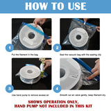 3D Printer Filament Vacuum Storage Bags Kit, TIOPY 10 Thicken Spool Storage Sealing Bags with 10 Desiccant and 2 Seal Clip, 11.8x13.4 in, Keep Filament Dry, For PLA/PETG/TPU/ABS 1.75 mm, No pump TIOPY