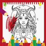 Witch Astrology Coloring Book Fun Relaxation Station