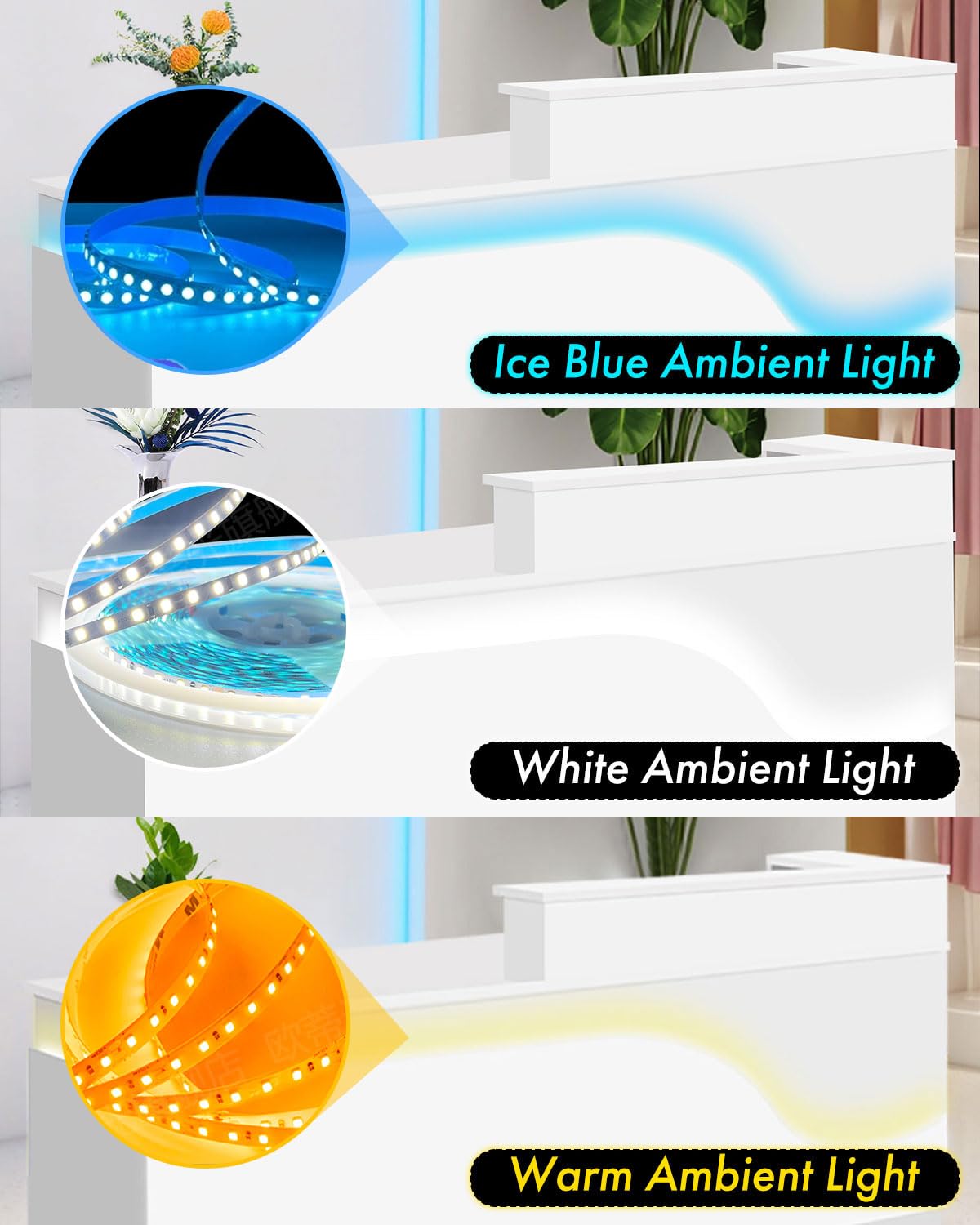 Gguileb Front Desk Solid Wooden Modern Reception Desk with Counter ＆ Lockable Drawers ＆ Cabinets, Retail Checkout Counters for Checkout/Office/Beauty Salon/Store (White-Right, 63×23.6×39.3″) Gguileb