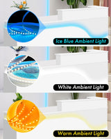 Gguileb Front Desk Solid Wooden Modern Reception Desk with Counter ＆ Lockable Drawers ＆ Cabinets, Retail Checkout Counters for Checkout/Office/Beauty Salon/Store (White-Right, 63×23.6×39.3″) Gguileb