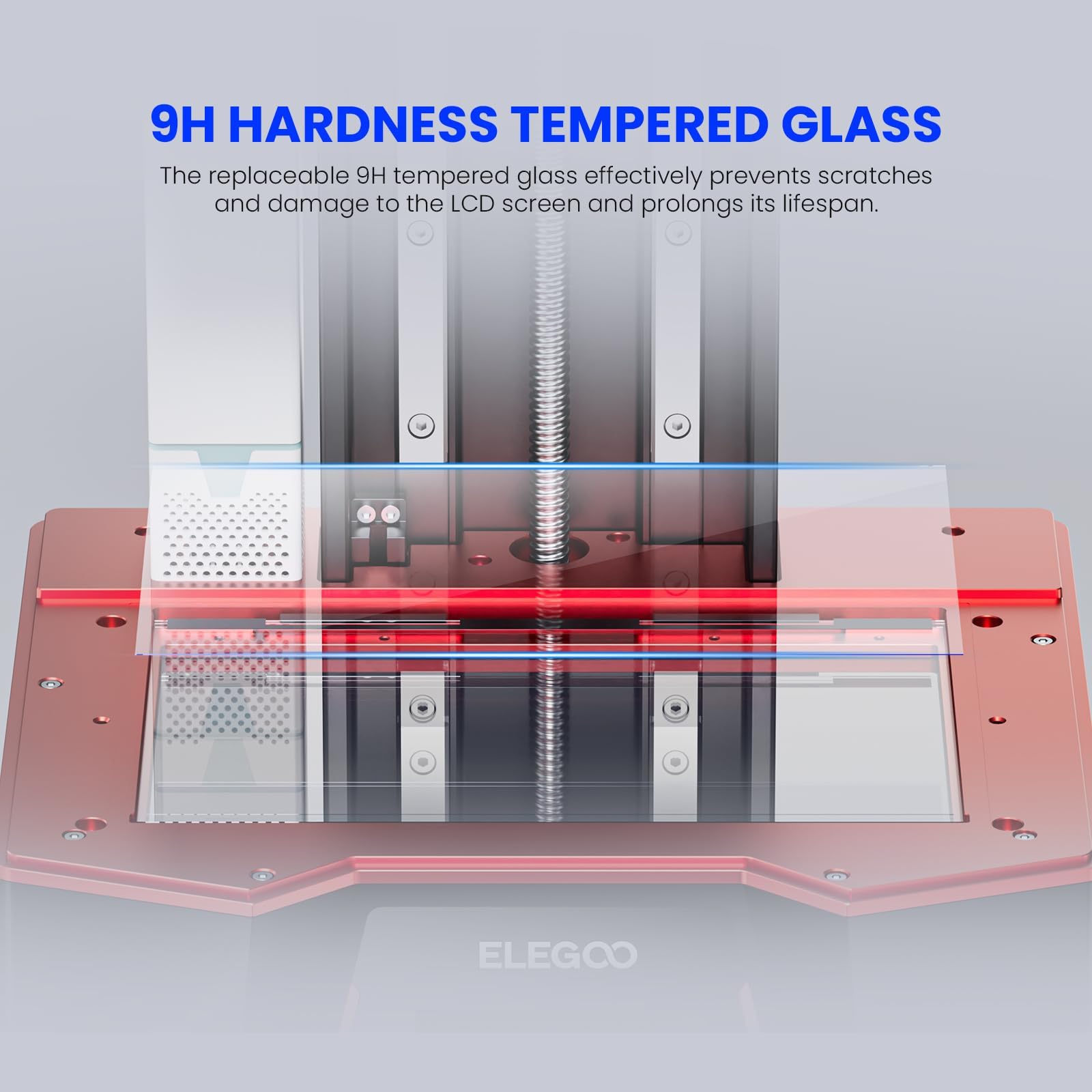 ELEGOO Saturn 3 12K MSLA 3D Printer, 10-Inch Monochrome LCD Resin 3D Printer, Voxeldance Tango Software, Large Printing Size of 8.62x4.84x9.84 Inch - WoodArtSupply