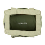Soolla Studio Bag: Pottery Tool Bag, Art Supply Storage, Knitting Yarn Organizer, Crochet Projects, & Washable Craft Tote, 30 Pockets, 25+ Canvas Colors, Student Artist Gift (Ganja Green) Soolla