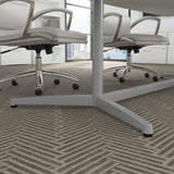 Bush Business Furniture Conference Table for 6-8 People with Sturdy Metal Base in White | Boat Shaped 8 Foot Meeting Desk for Office Boardrooms | 96Wx42D Bush Business Furniture