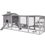 Aivituvin Cat House Catio Outdoor Cat Enclosures, Large Kitty House Cat Condo Playpen with Platforms & Living House-Unique Deformation Cat House Aivituvin