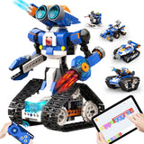 STEM Robot Toy 6-in-1 Robot Building Kit for Boys Age 8-12, APP Remote Control STEM Coding Toys, Educational Robotics Gifts for Boys Girls Kids Ages 7 8 9 10 11 12 (480 Pieces) Apitor