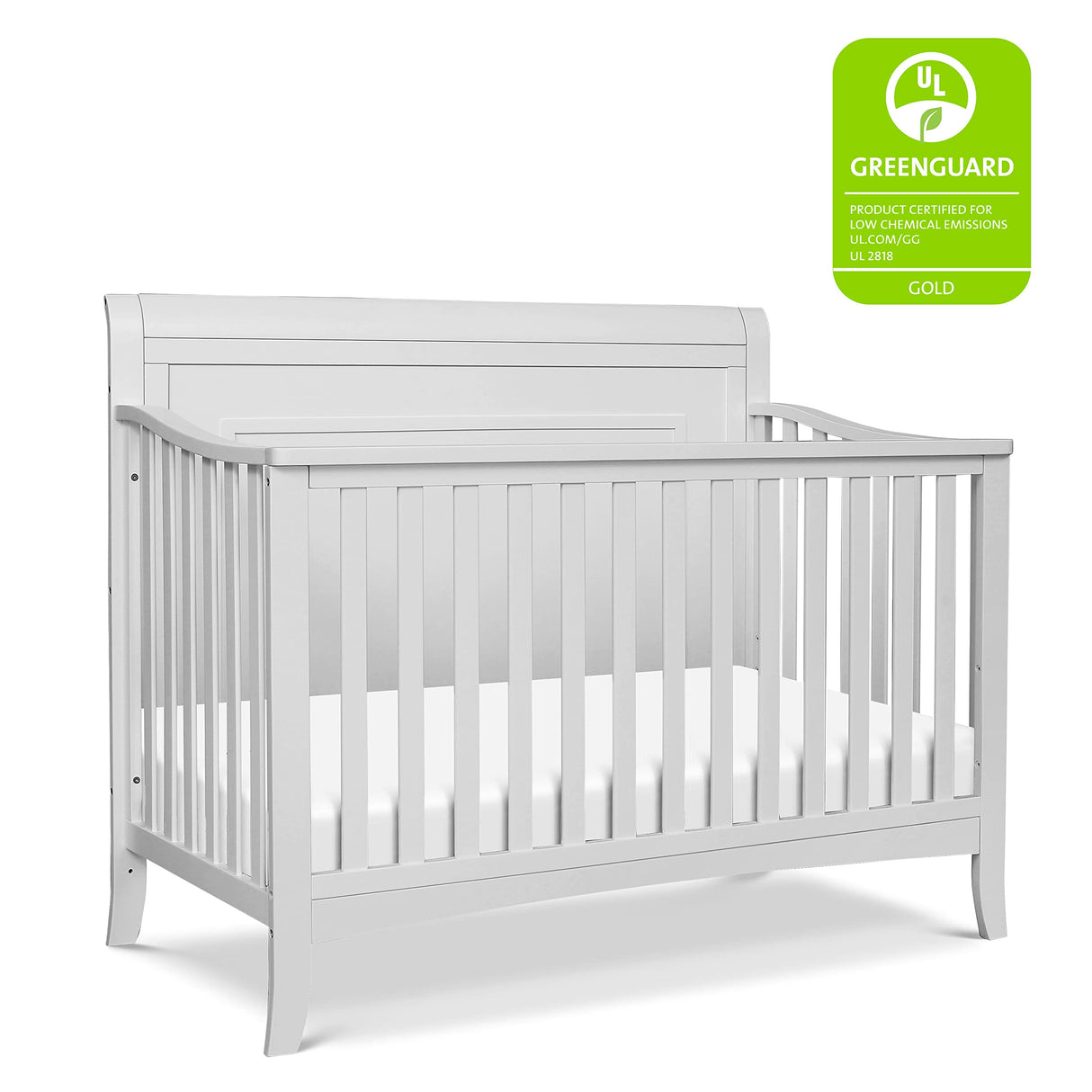 DaVinci Anders 4-in-1 Convertible Crib in Cloud Grey, Greenguard Gold Certified DaVinci