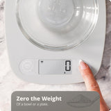 Greater Goods Digital Kitchen Scale - Cooking, Baking, Meal and Food Prep Scale, Weighs in Grams, Pounds and Ounces, Gray Greater Goods