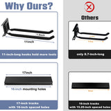 WALMANN Wall Mounted Garden Tool Organizer for Garage, Heavy Duty Folding Chair Storage Rack, 11-Inch Tools Storage Hooks for Shovels, Rakes, Ladders, Hold Up to 400 lbs WALMANN