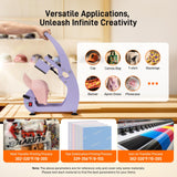 Hat Heat Press Machine, Precise Temp/Timer Control, 6.54"x3.84"Curved Heat Plate, Hat Stretcher, Safety Base, 2 Hat Pad, Glove, Heat Press Heat for Caps, Sublimation, Vinyl, Heat Transfer GOCHIFIX