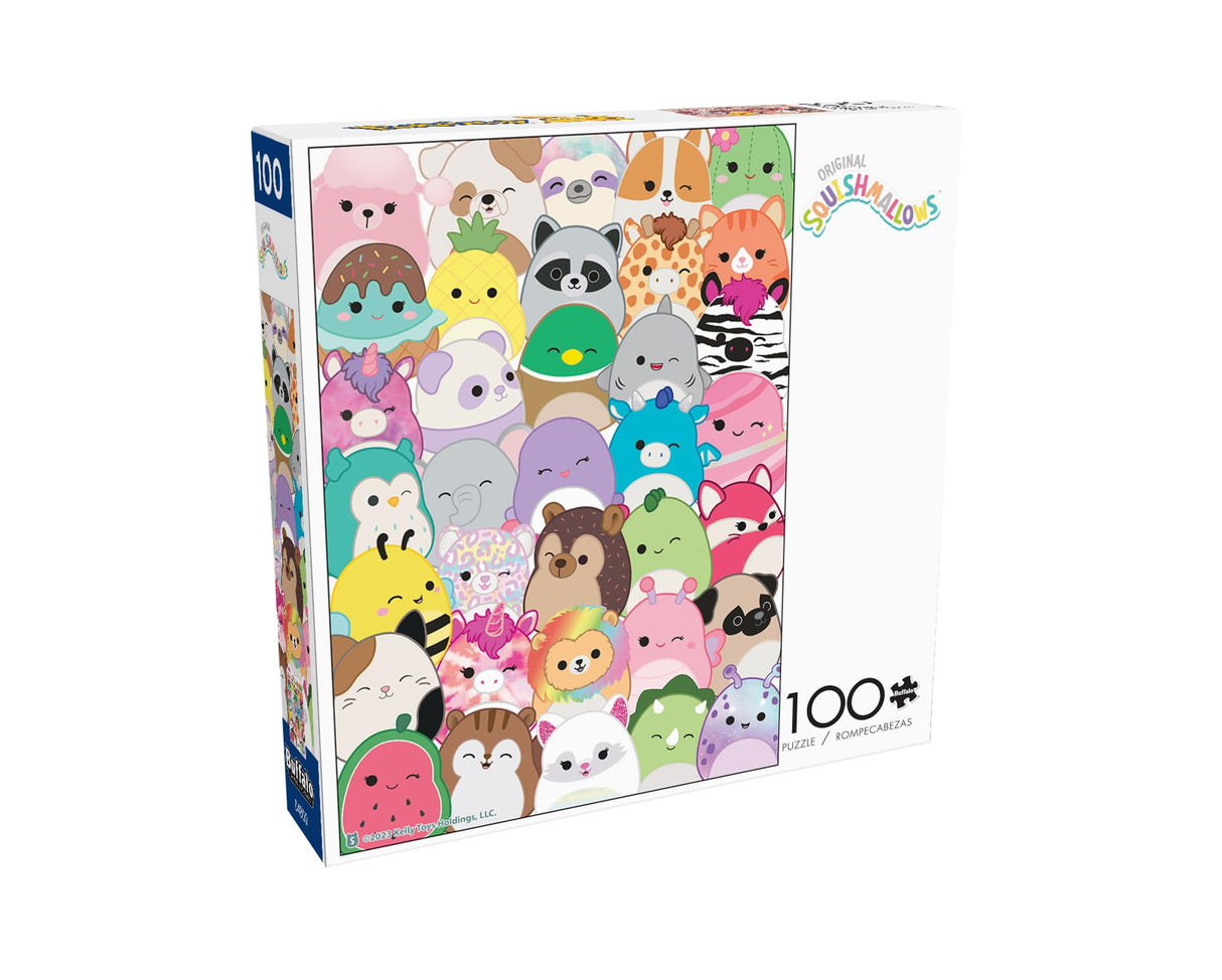 Buffalo Games - Squishmallow - Squishmallows - Buddies - 100 Piece Jigsaw Puzzle for Families -Challenging Puzzle Perfect for Game Nights - Finished Size is 15.00 x 11.00 Buffalo Games