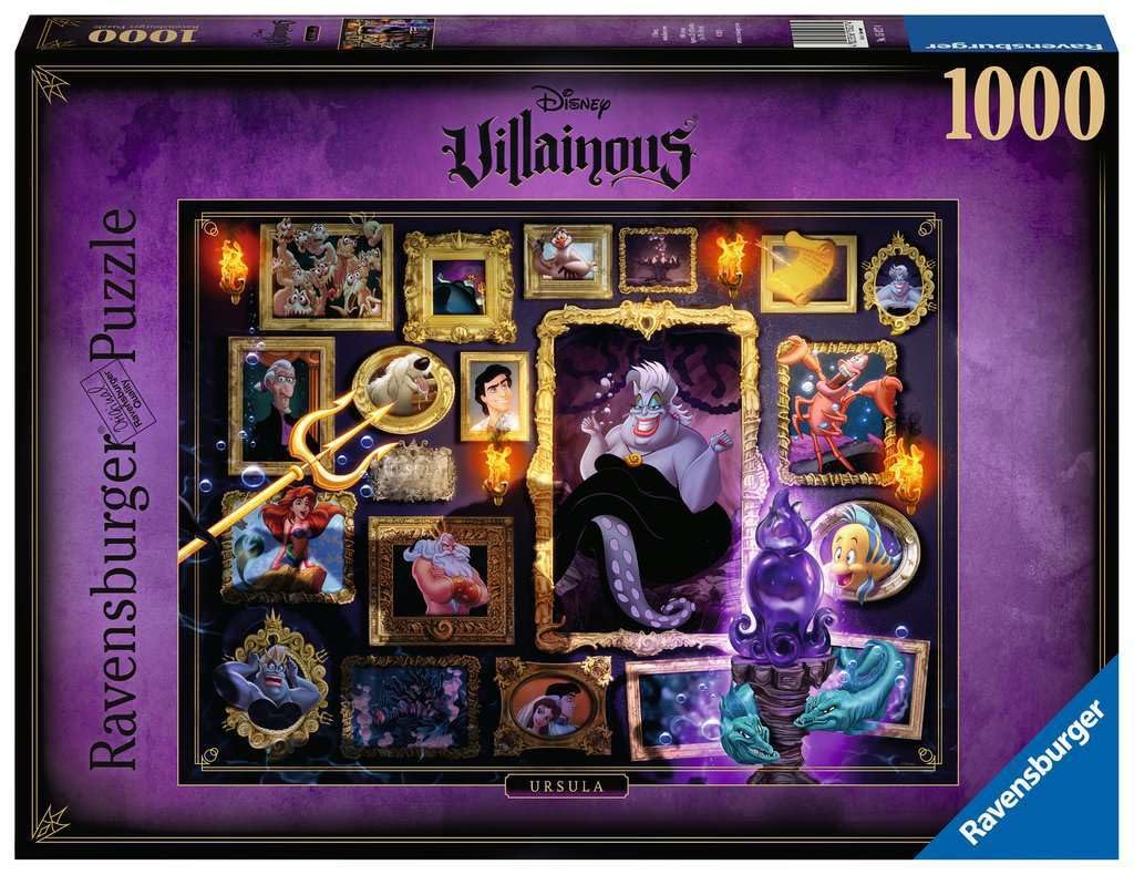 Ravensburger Disney Villainous Ursula Jigsaw Puzzle - 1000 Unique Pieces | Softclick Technology Ideal for Adults and Kids Aged 12+ | FSC Certified Materials Ravensburger