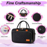 Mecozone Acrylic Paint Organizers Fits up to 54 Bottles 2 oz, Acrylic Paint Carry Case with Shoulder Strap for Art Supply Storage, Black Mecozone