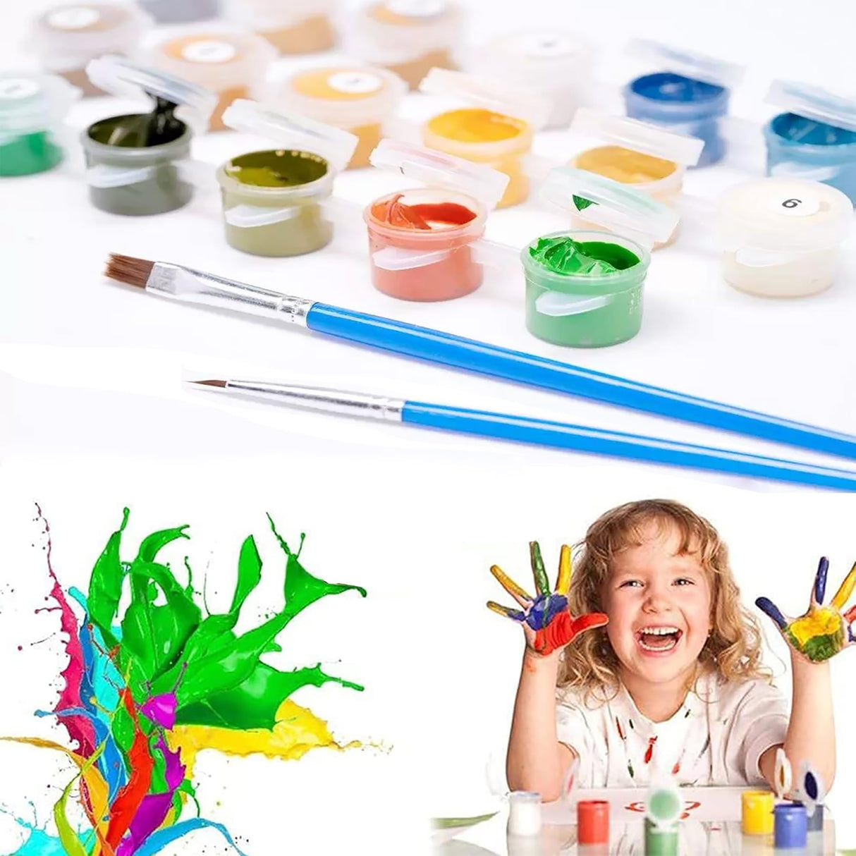 Tiger Flower Paint by Numbers Kit for Adults Beginner,DIY Easy Adult Paint by Numbers Tiger Flower, Without Frame Home Wall Decor 16 x 16 in Acelii