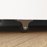 ECACAD Multi-Functional Murphy Cabinet Bed, Queen Size Bed Frame Murphy Bed Chest with Built-in Power Strip & Drawers, Queen Foldable Platform Bed, White ECACAD