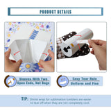 MEBMIK 100pcs 5x10in Shrink Wrap For Sublimation Tumblers,Sublimation Shrink Wrap Sleeves,Heat Shrink Wrap,Tumbler Shrink Wrap Sublimation 20oz Skinny,Sublimation Sleeves For Tumblers,Sublimation Bags MEBMIK