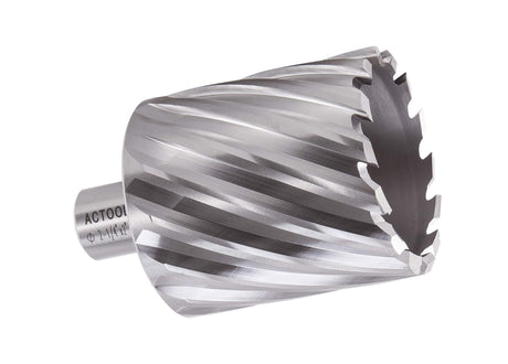 ACTOOL 2-1/4" Diameter × 2" Depth of Cut HSS ANNULAR Cutter with 3/4'' Weldon Shank ACTOOL